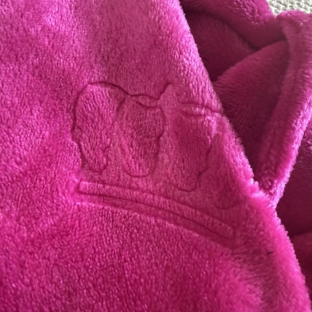 Juicy Couture Women's Pink Plush Belted Robe with Pockets Size L/XL - Picture 14 of 16
